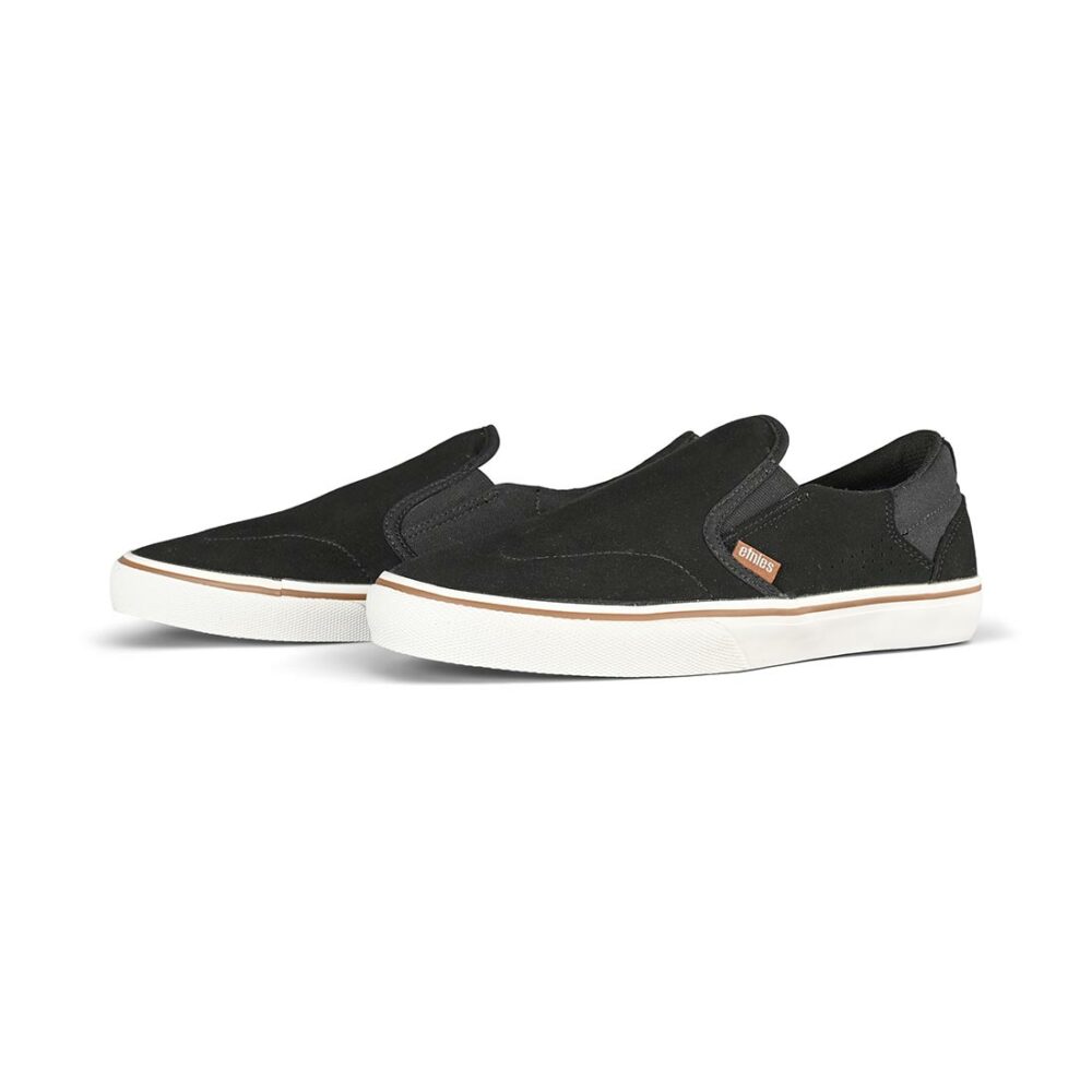 Etnies Marana Slip-On Skate Shoes - Black/White/Gum