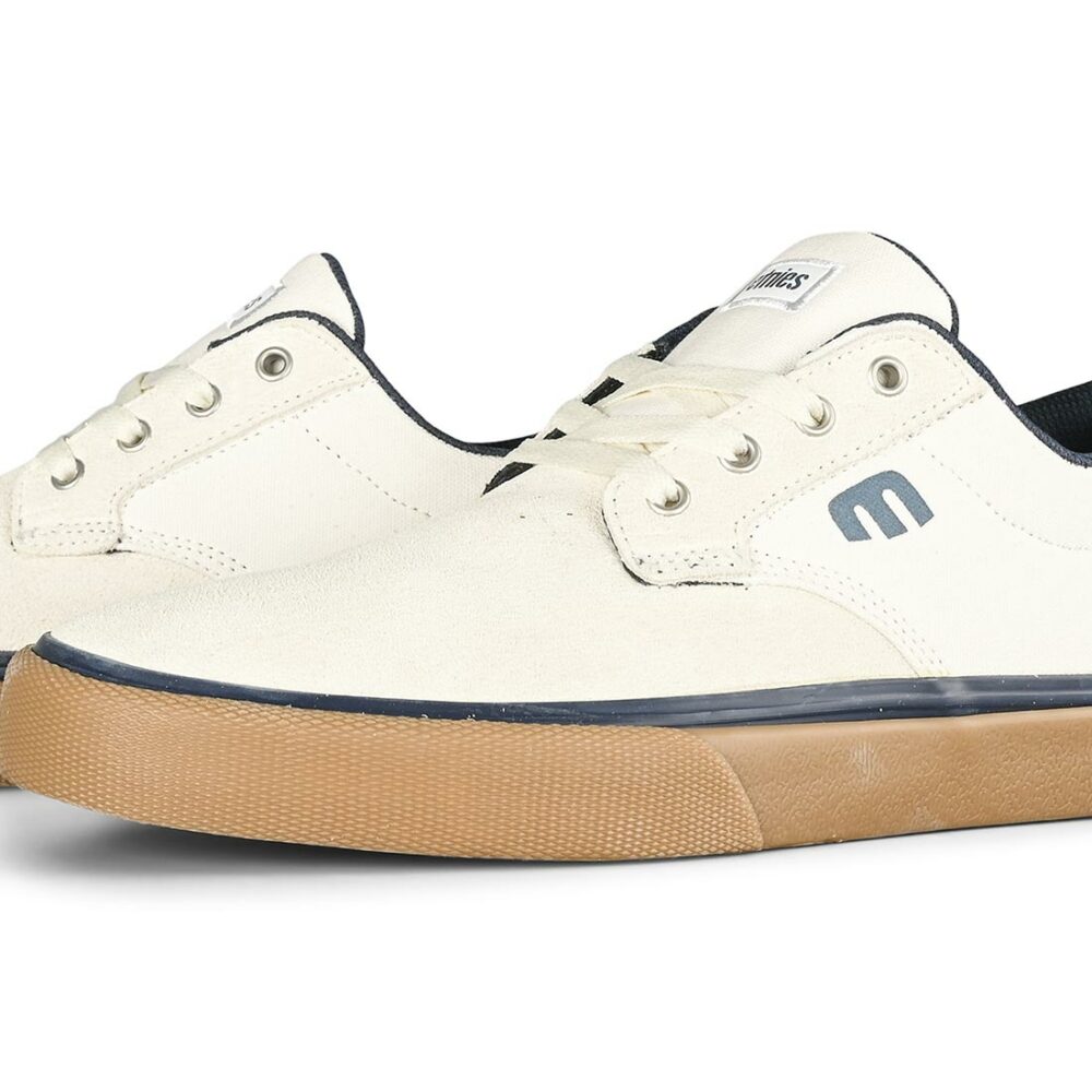 Etnies Singleton Vulc XLT Skate Shoes - White/Navy/Gum