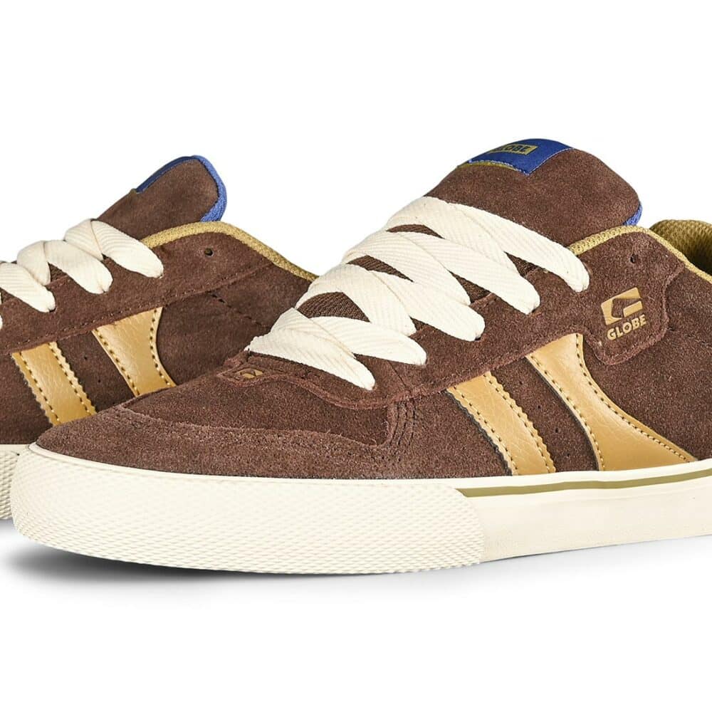 Globe Encore 2 Skate Shoes - Dark Oak/Sulphur