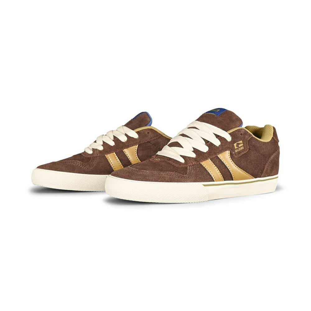 Globe Encore 2 Skate Shoes - Dark Oak/Sulphur