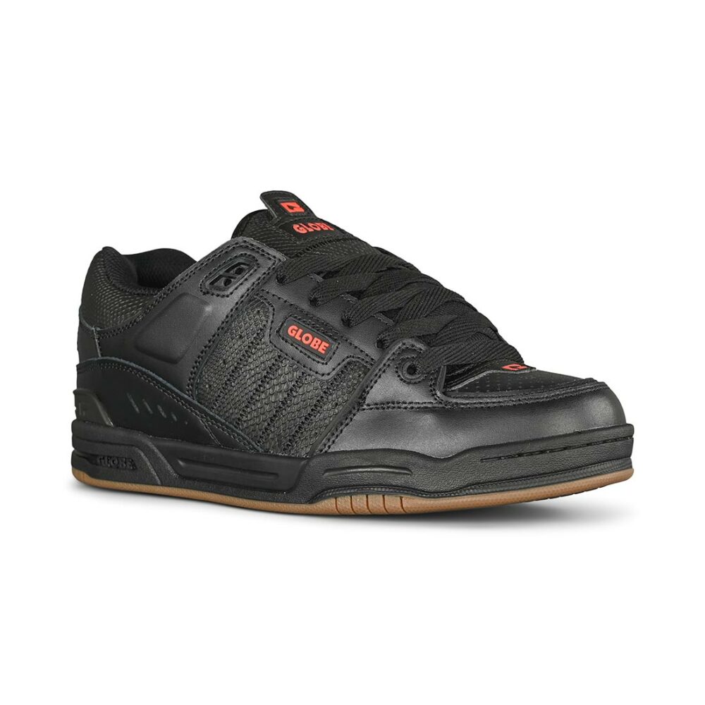 Globe Fusion Skate Shoes - Black/Red