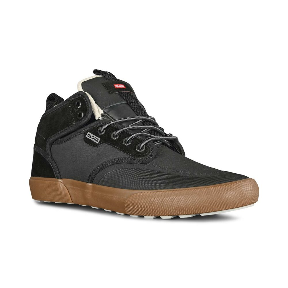 Globe Motley Mid Winterised Skate Shoes - Black/Charcoal/Summit