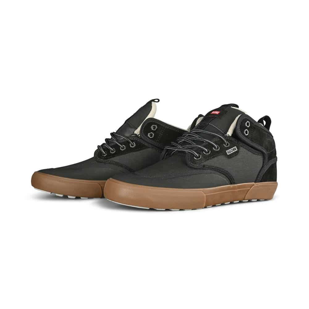 Globe Motley Mid Winterised Skate Shoes - Black/Charcoal/Summit