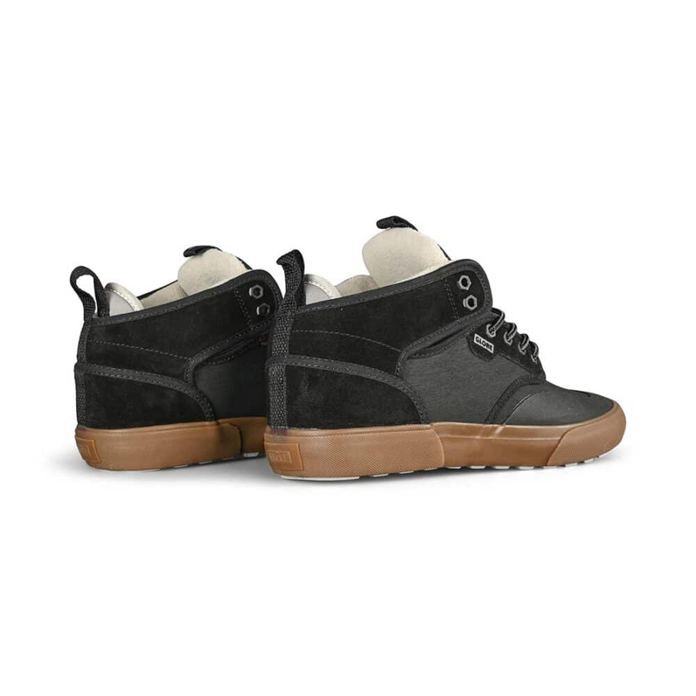 Globe Motley Mid Winterised Skate Shoes - Black/Charcoal/Summit