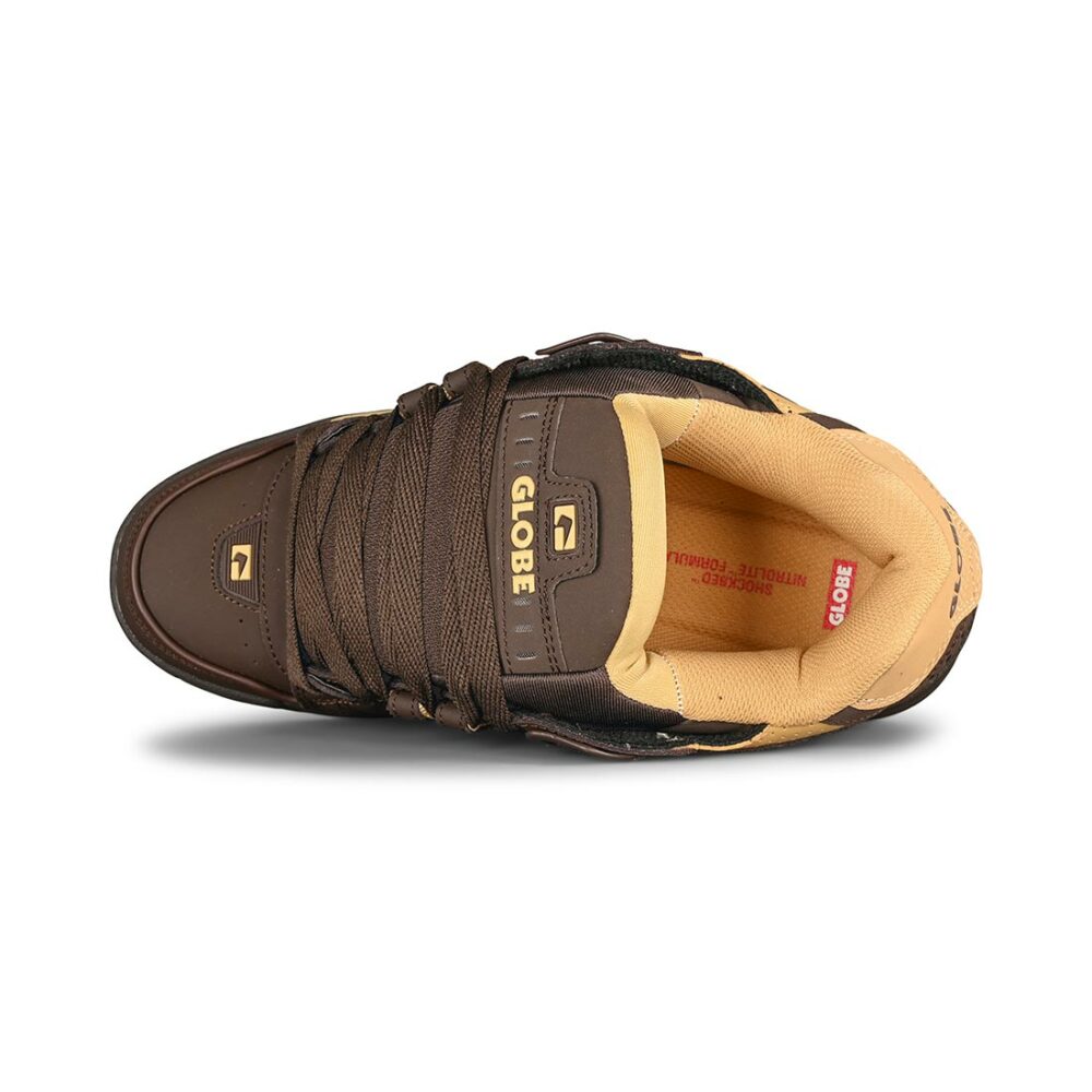 Globe Sabre Skate Shoes - Dark Oak/Curry