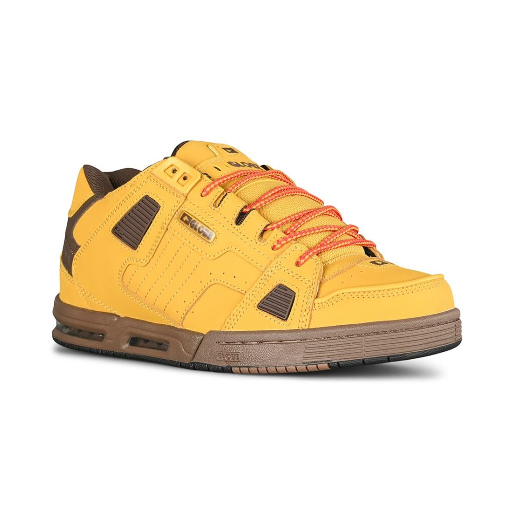 Globe Sabre Scarpe Da Skateboard Uomo – Modello Caramella Bruciata, Suola Nitrocel Airbag, Colore Marrone, Taglia 44.5 EU