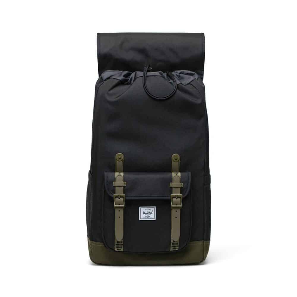 Herschel Little America 30L Backpack - Black/Ivy Green