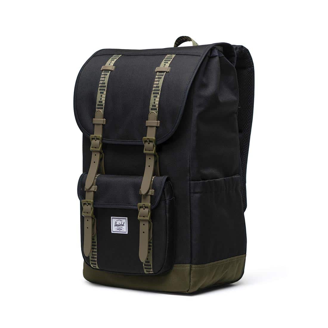 Herschel Little America 30L Backpack - Black/Ivy Green