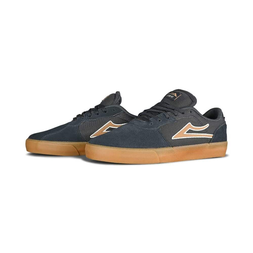 Lakai Cardiff Skate Shoes - Navy/Gum