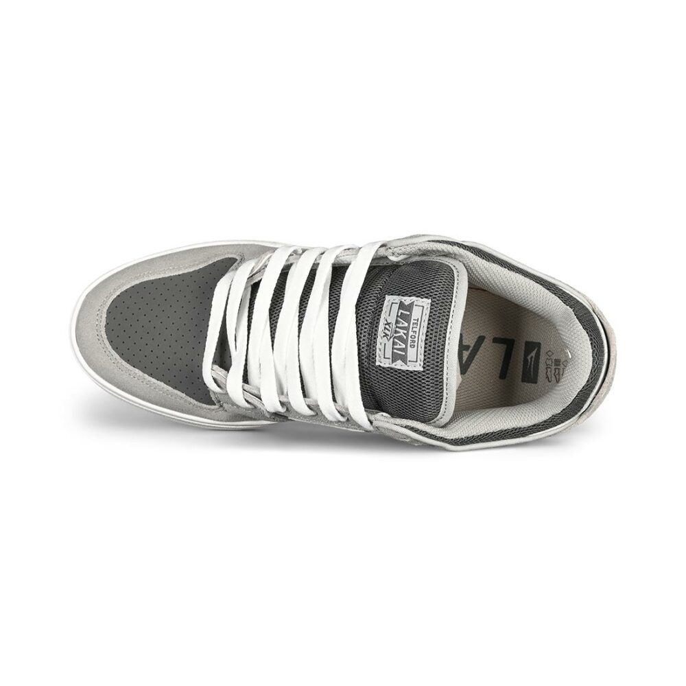 Lakai Telford Low Top Skate Shoes - Light Grey