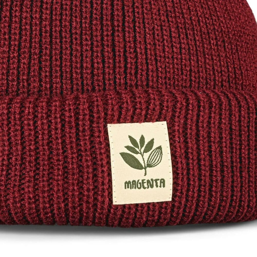 Magenta Fam Cuff Beanie Hat - Burgundy