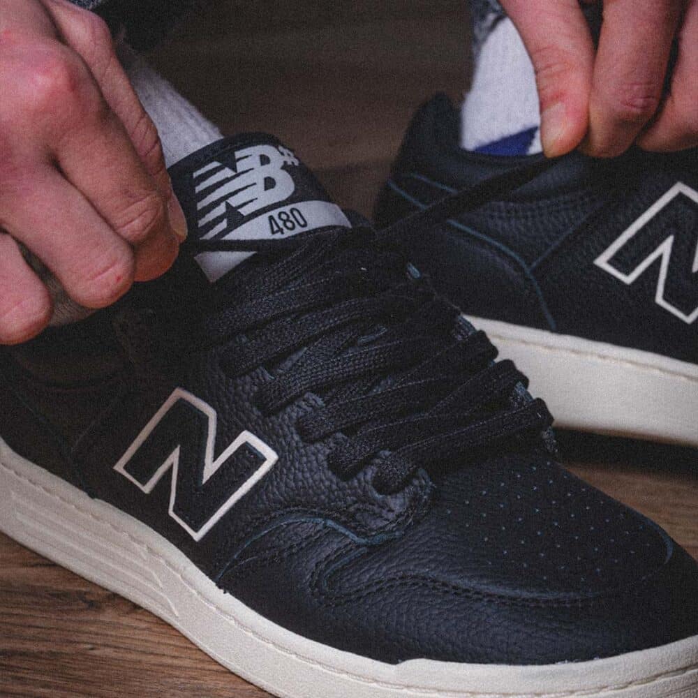 New Balance Numeric 480 Skate Shoes - Black/Sea Salt