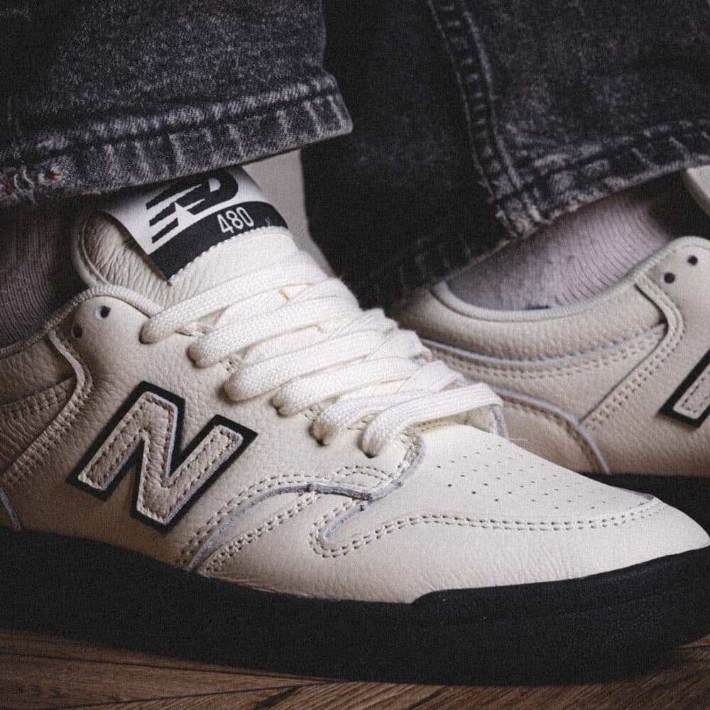 New Balance Numeric 480 Skate Shoes - Sea Salt/Black