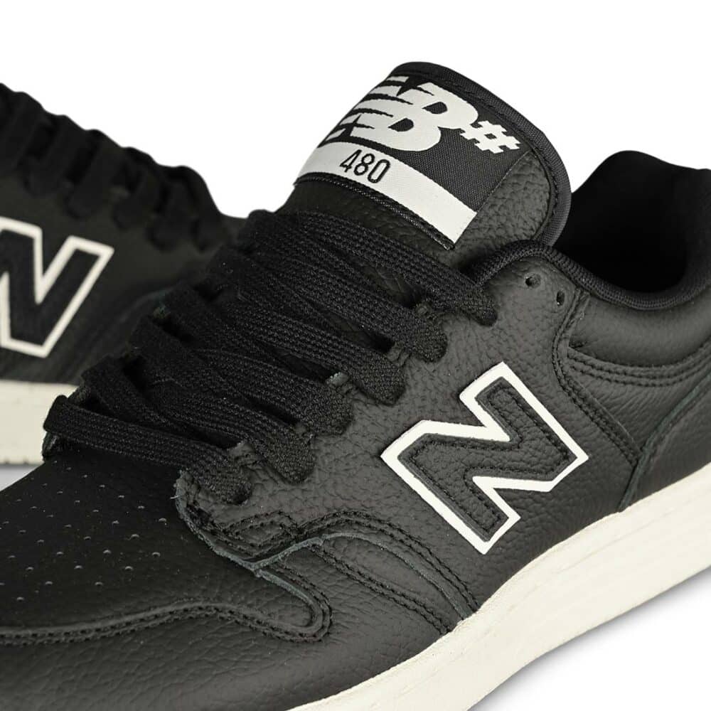 New Balance Numeric 480 Skate Shoes - Black/Sea Salt