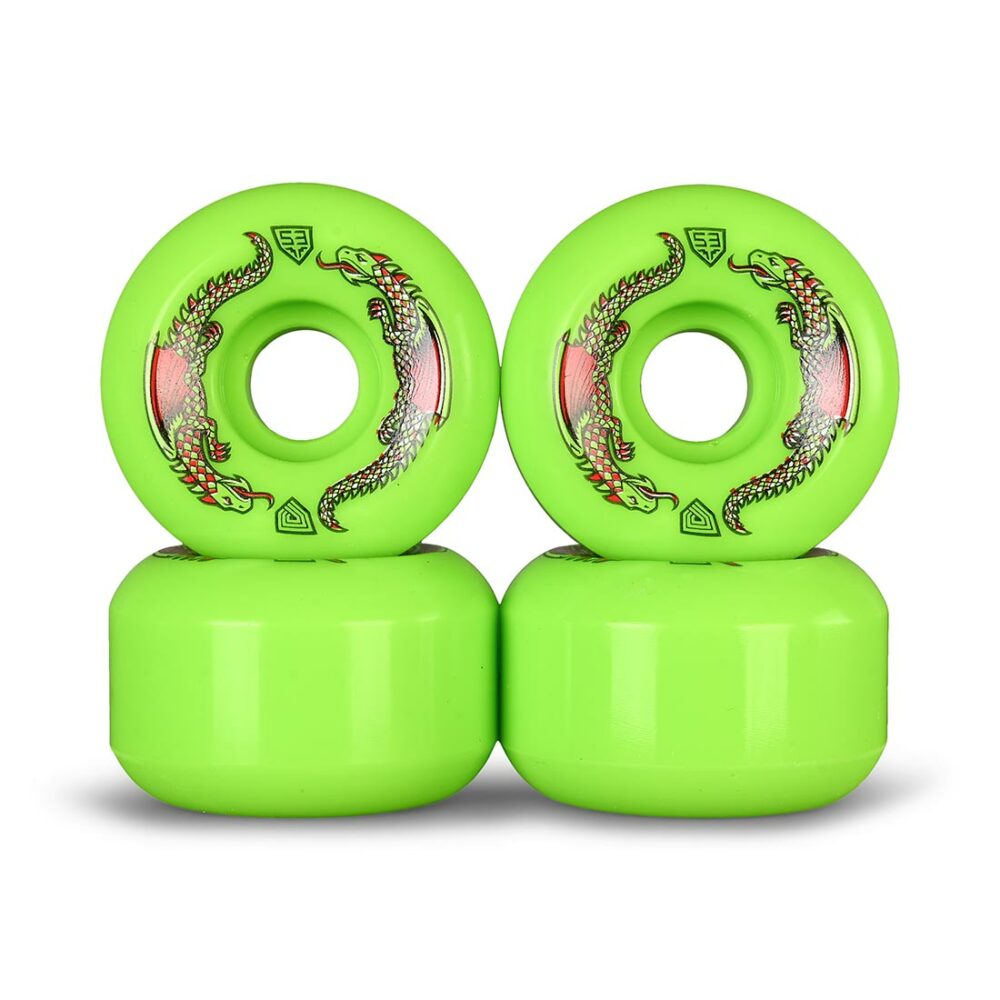 Powell Peralta Dragon Formula 93a 53mm Skateboard Wheels - Green