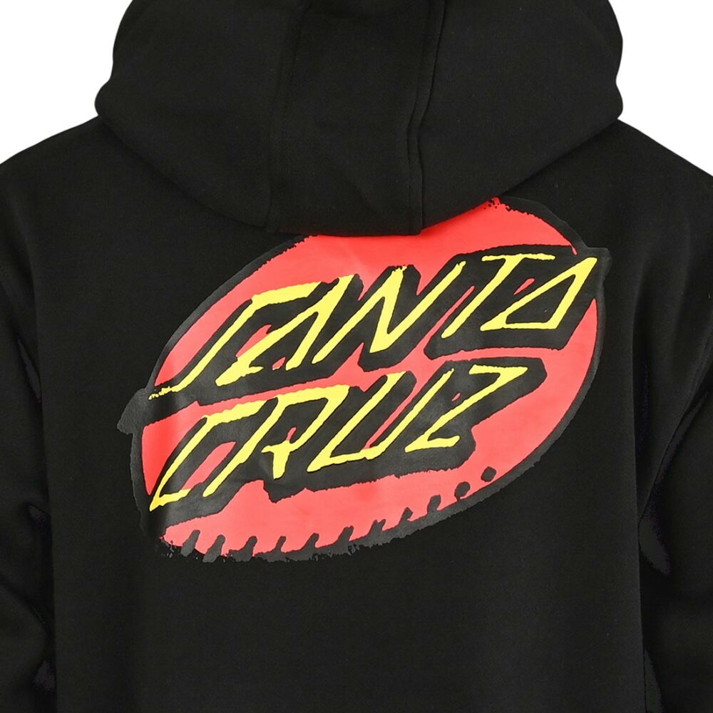 Santa Cruz Creep Dot Pullover Hoodie - Black