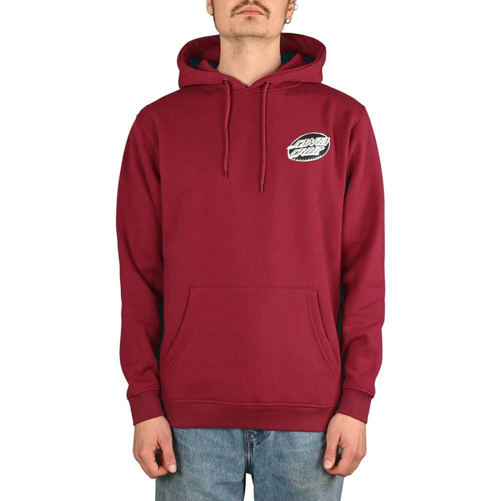 Santa Cruz Creep Dot Pullover Hoodie - Maroon