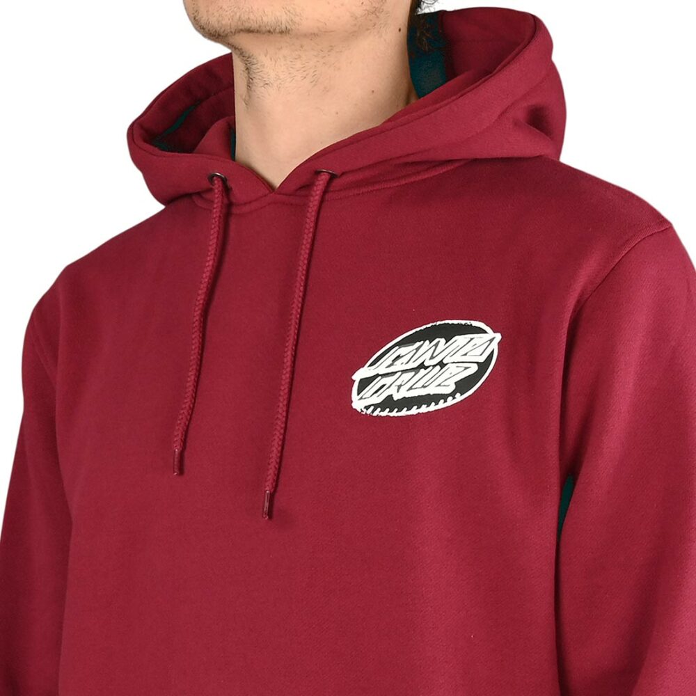 Santa Cruz Creep Dot Pullover Hoodie - Maroon