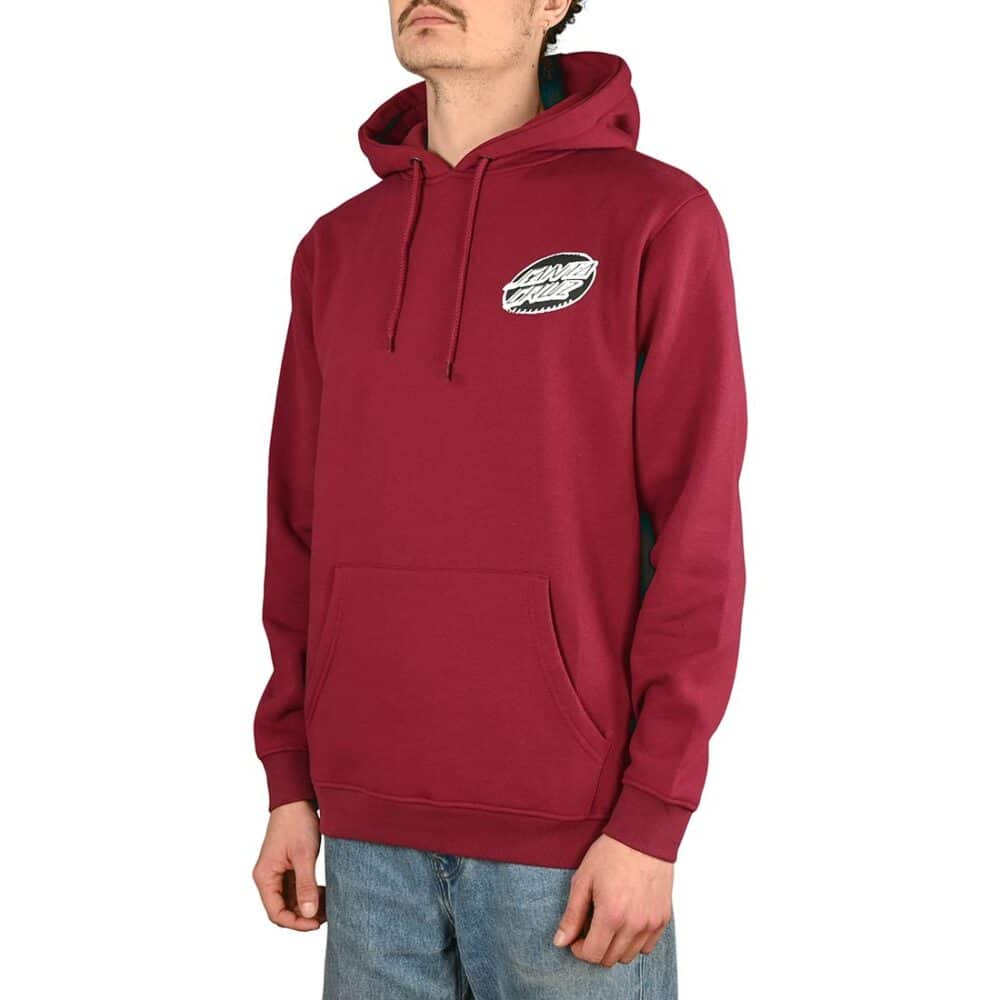 Santa Cruz Creep Dot Pullover Hoodie - Maroon