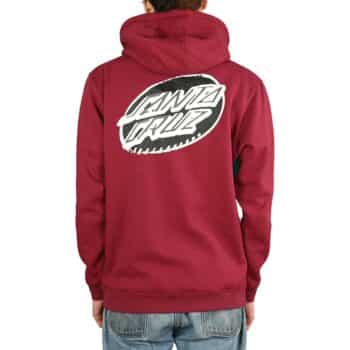 Santa Cruz Creep Dot Pullover Hoodie - Maroon