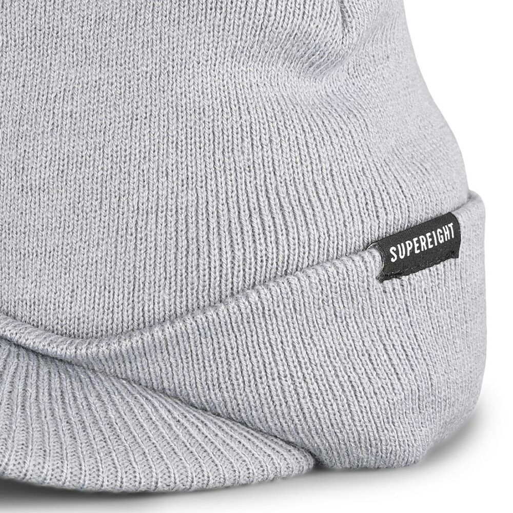 Supereight Supply Co Visor Beanie Hat - Grey