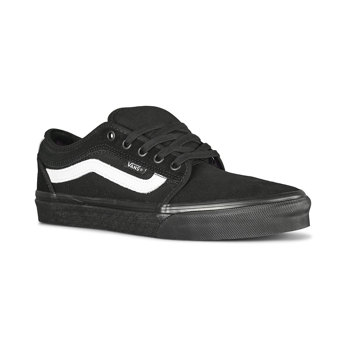 Vans Chukka Low Sidestripe Skate Shoes - Black/Black