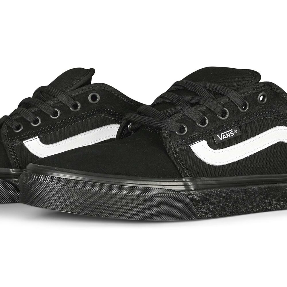 Vans Chukka Low Sidestripe Skate Shoes - Black/Black