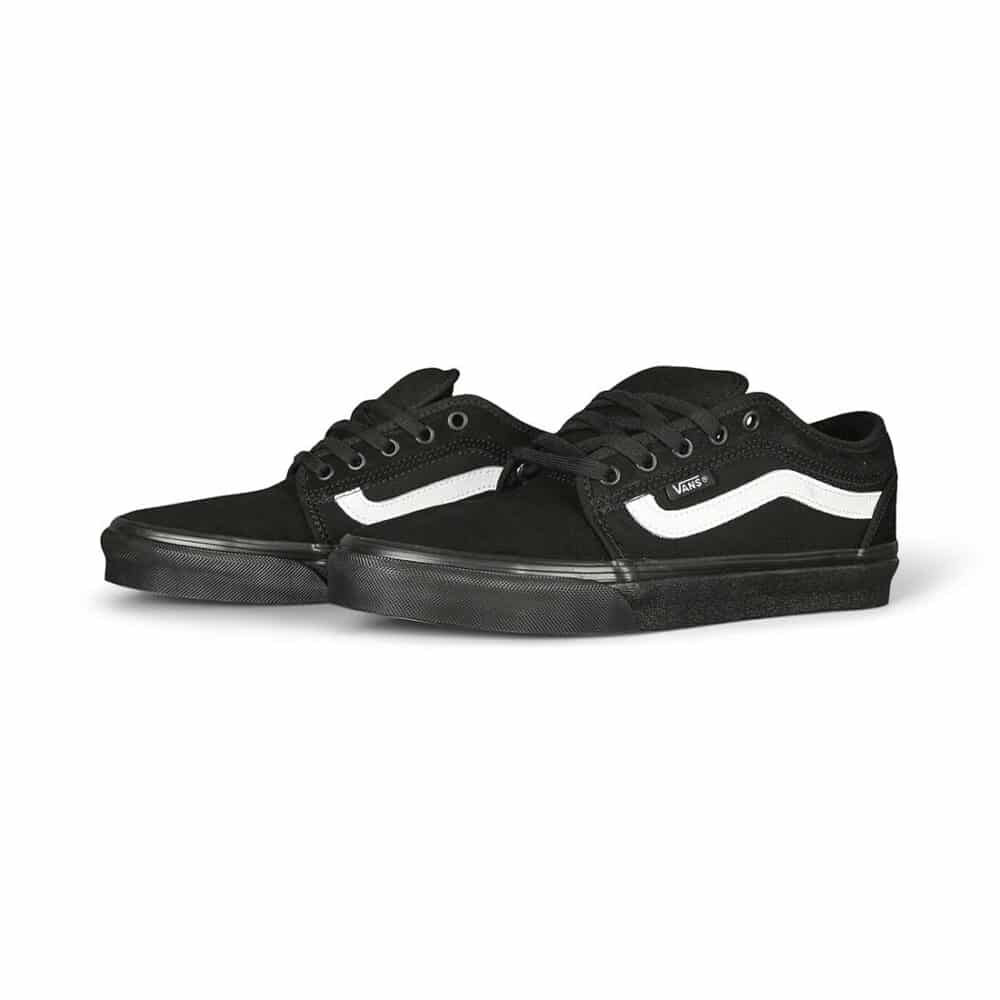 Vans Chukka Low Sidestripe Skate Shoes - Black/Black