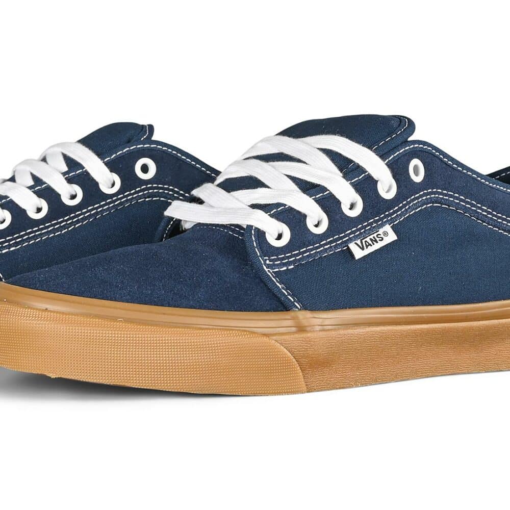 Vans Chukka Low Skate Shoes - Dress Blues/Gum