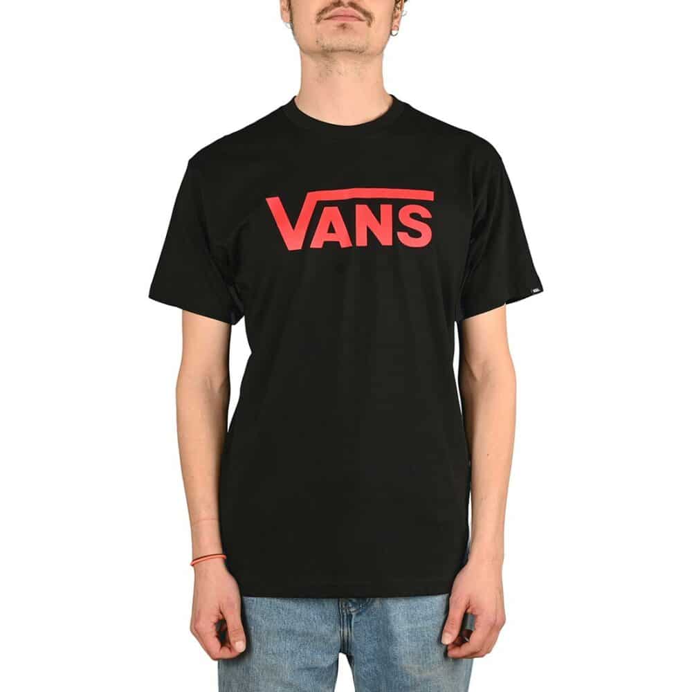 Vans Classic S/S T-Shirt - Black/Chilli Pepper