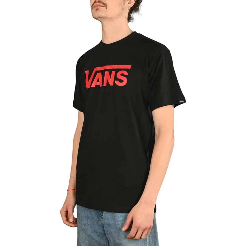 Vans Classic S/S T-Shirt - Black/Chilli Pepper