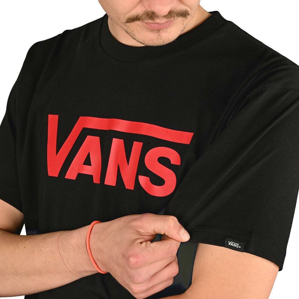 Vans Classic S/S T-Shirt - Black/Chilli Pepper