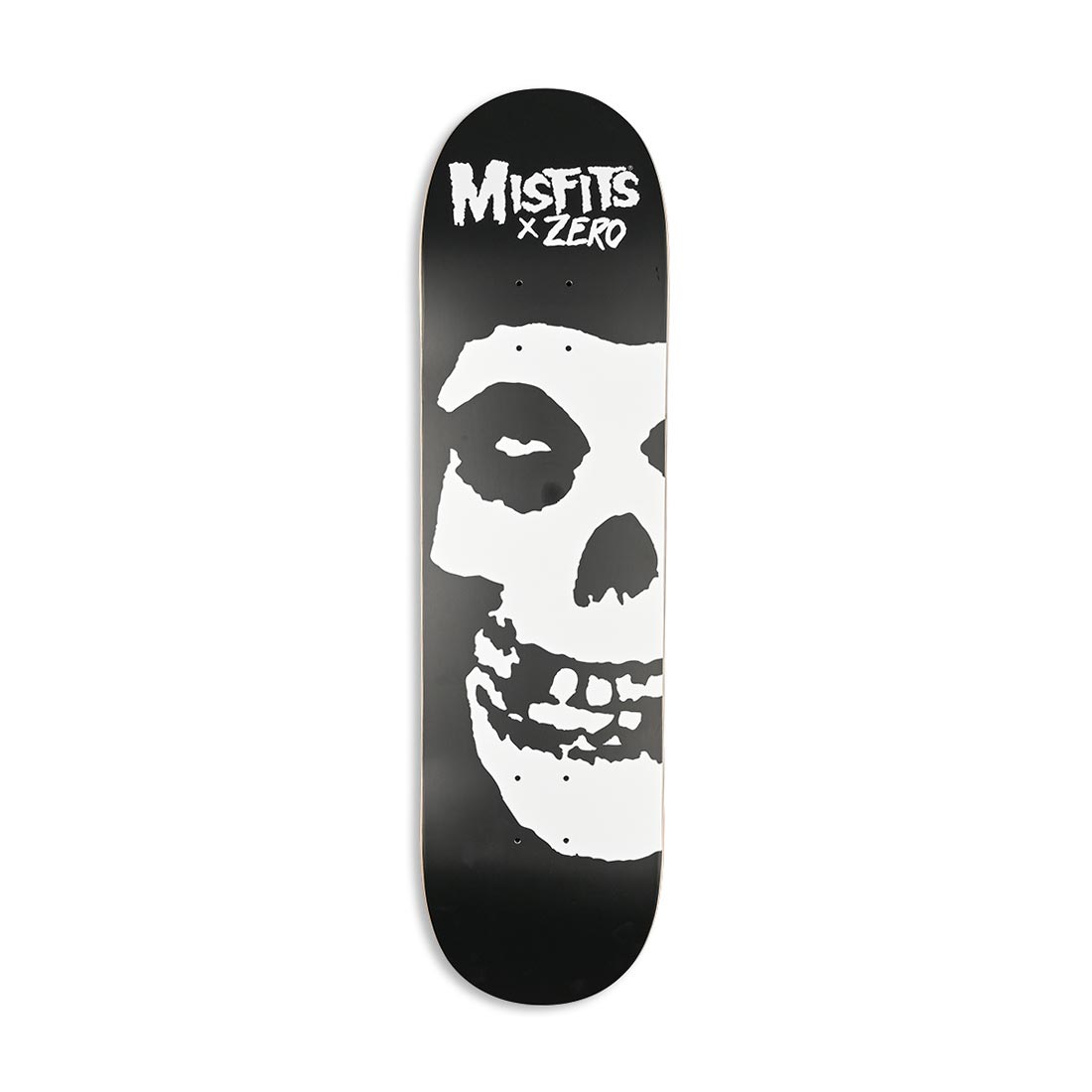 Zero x Misfits Fiend Skull Skateboard Deck - Black/White