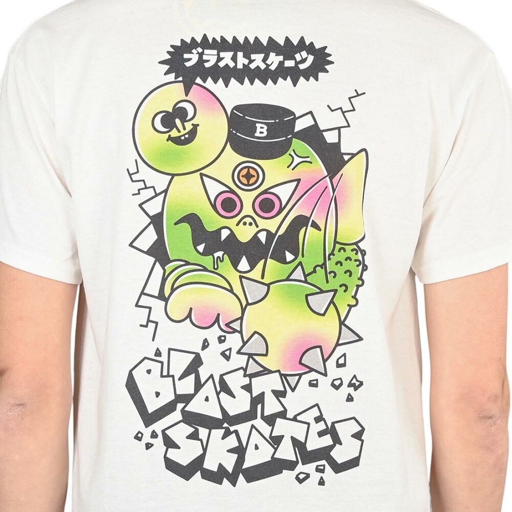 Blast Skates Mutant Smasher S/S T-Shirt - White