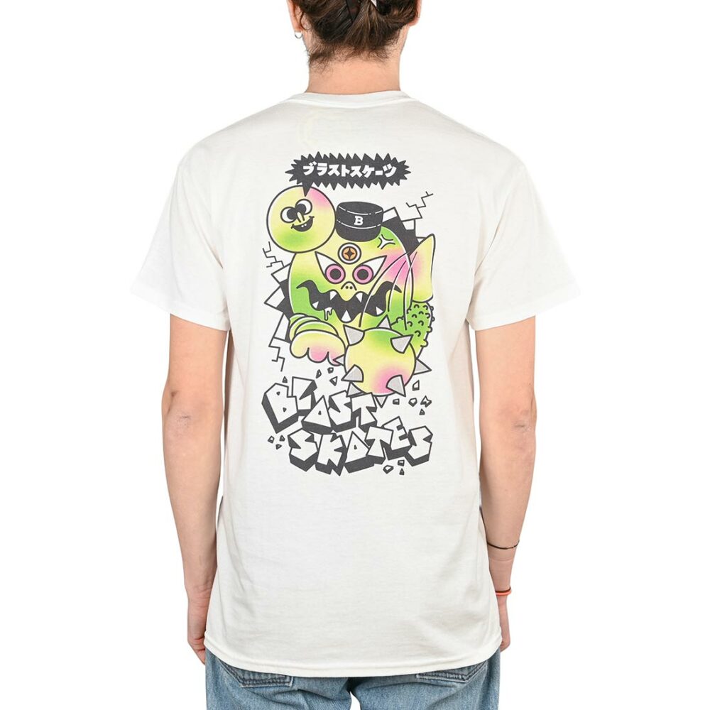 Blast Skates Mutant Smasher S/S T-Shirt - White