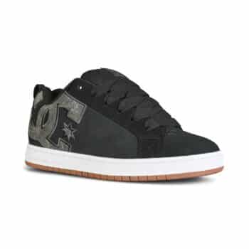 DC Court Graffik Skate Shoes - Black/Wash