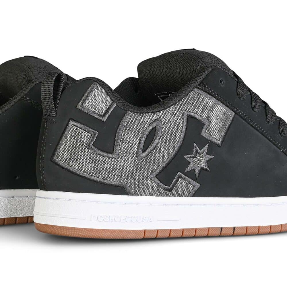 DC Court Graffik Skate Shoes - Black/Wash