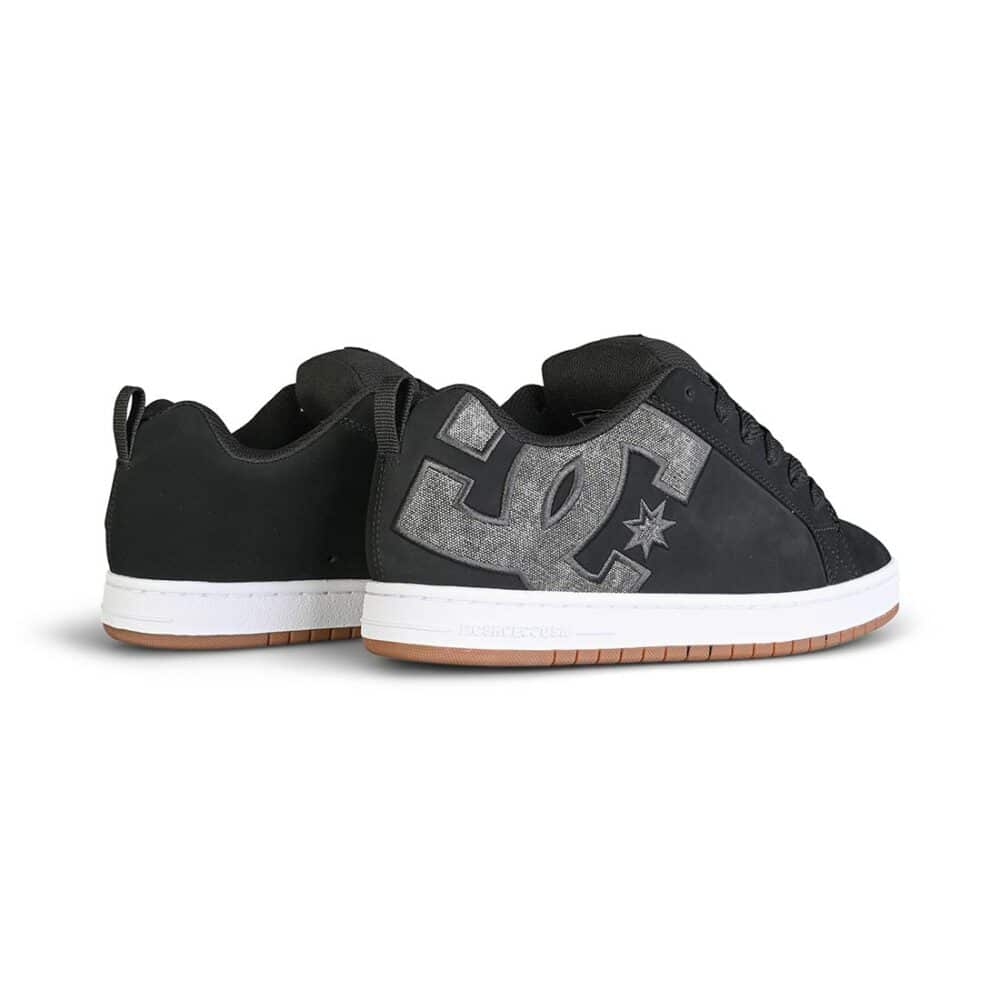 DC Court Graffik Skate Shoes - Black/Wash