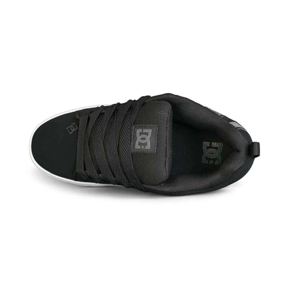 DC Court Graffik Skate Shoes - Black/Wash
