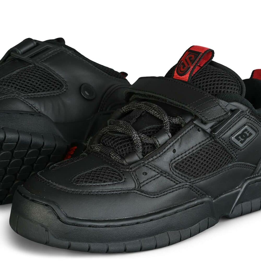 DC JS 1 Skate Shoes - Black/Red