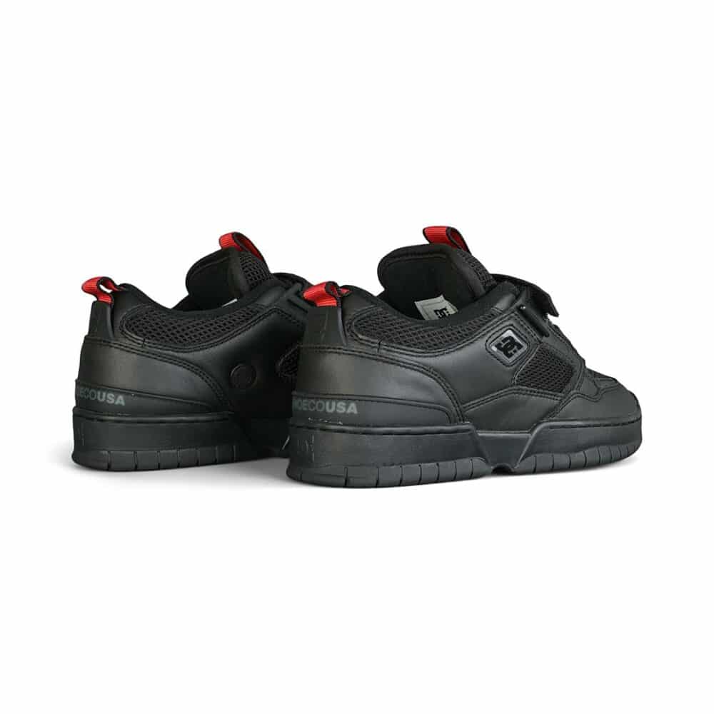 DC JS 1 Skate Shoes - Black/Red