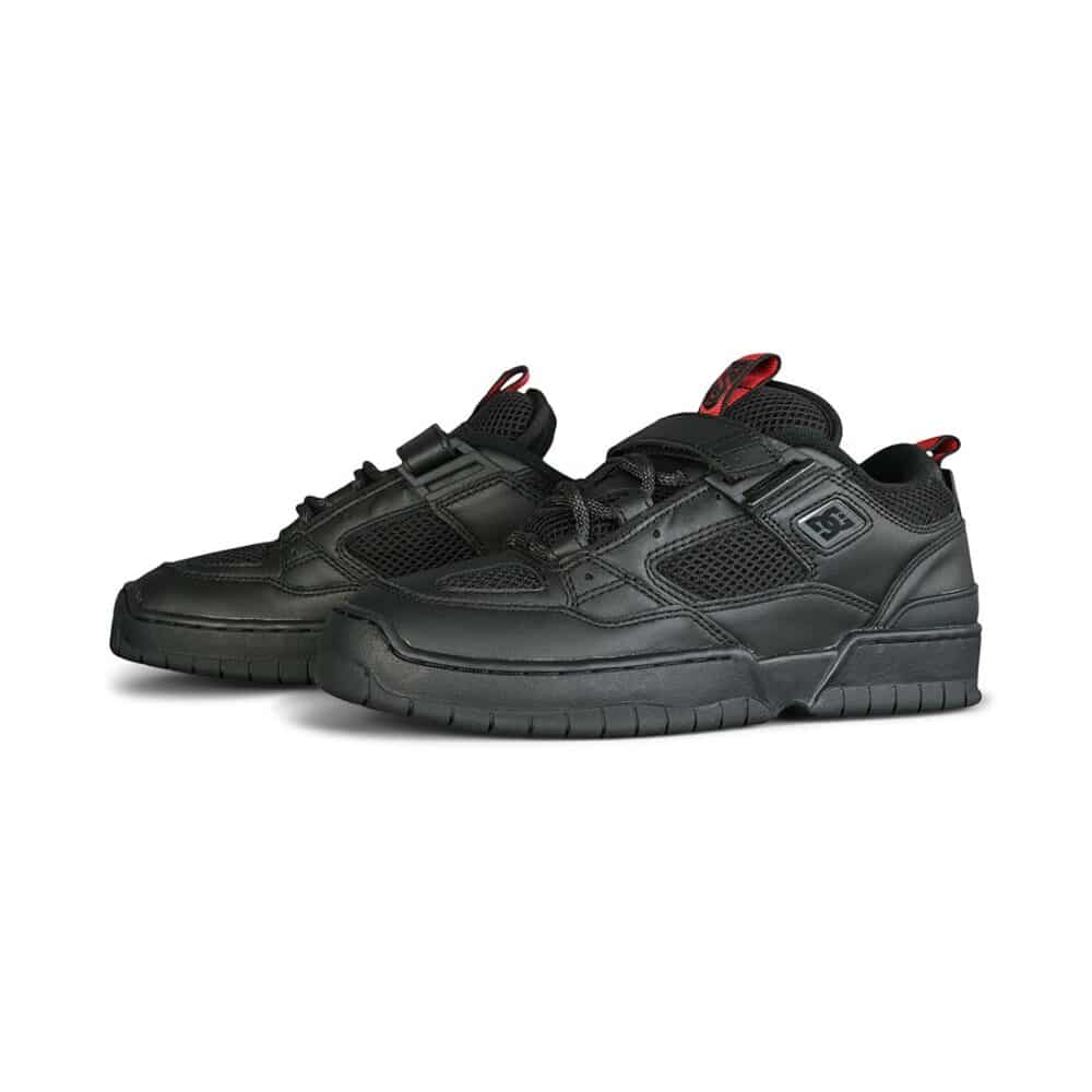 DC JS 1 Skate Shoes - Black/Red