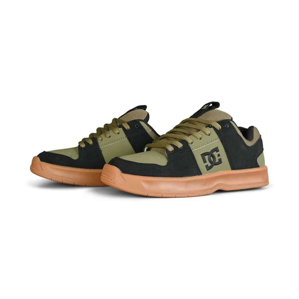 DC Lynx Zero Skate Shoes - Olive/Black