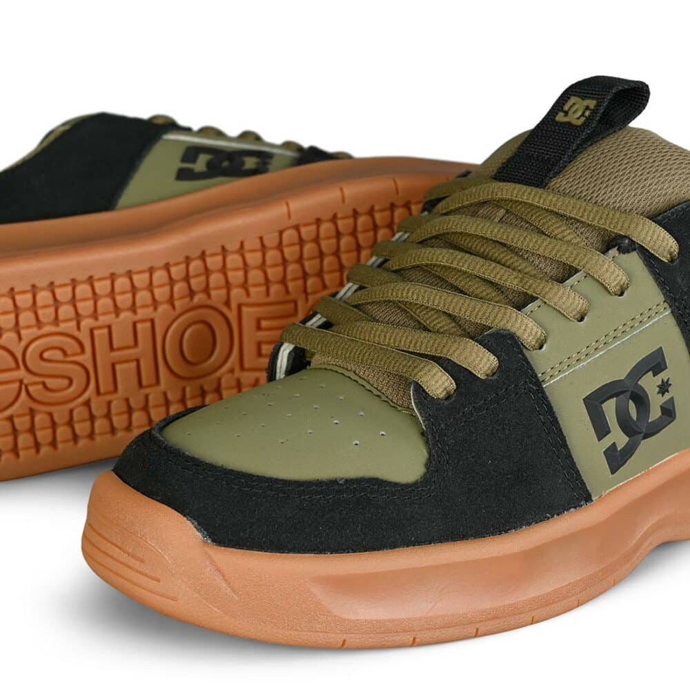 DC Lynx Zero Skate Shoes - Olive/Black