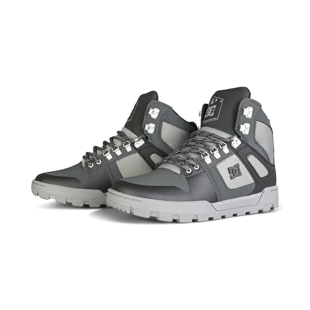 DC Pure High Top WR Lace Up Winter Boot - Black/Grey/Black