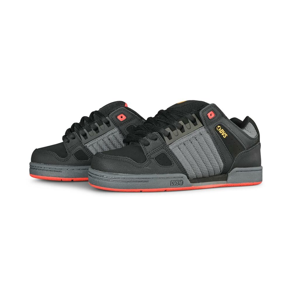 DVS Celsius Skate Shoes - Black/Fiery Red/Yellow