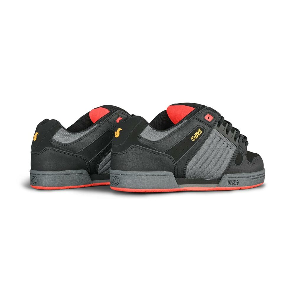 DVS Celsius Skate Shoes - Black/Fiery Red/Yellow