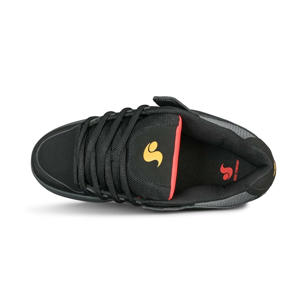 DVS Celsius Skate Shoes - Black/Fiery Red/Yellow