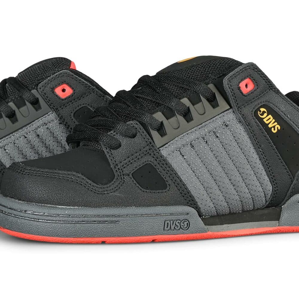 DVS Celsius Skate Shoes - Black/Fiery Red/Yellow