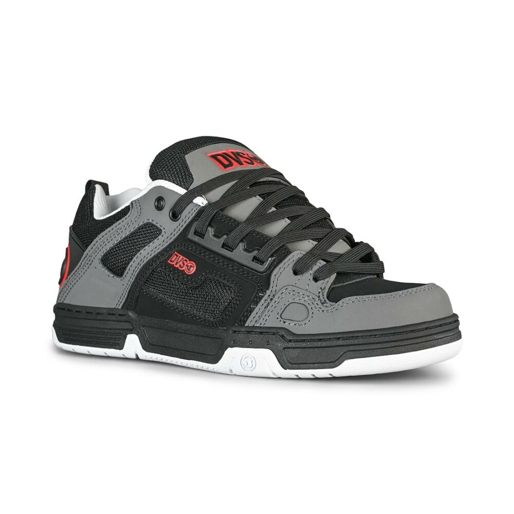 DVS Comanche Skate Shoes - Black/Charcoal/Red (HO23)